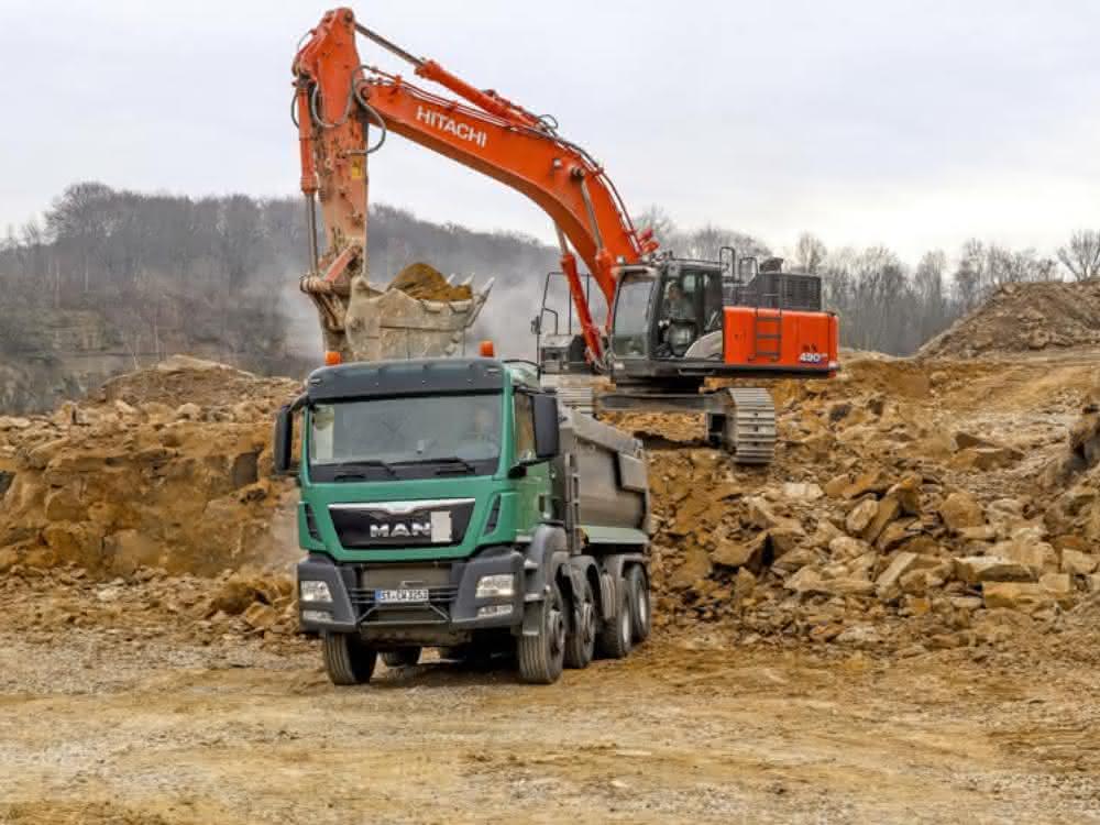 Abbau im Steinbruch