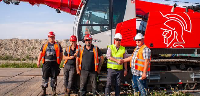 Raupen-Teleskopkran: Sennebogen 653e unterstützt Arbeit am NordLink Projekt