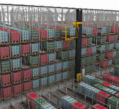 From materialfluss WELT DER INTRALOGISTIK: Platform supplemented by storage and retrieval unit and transfer car