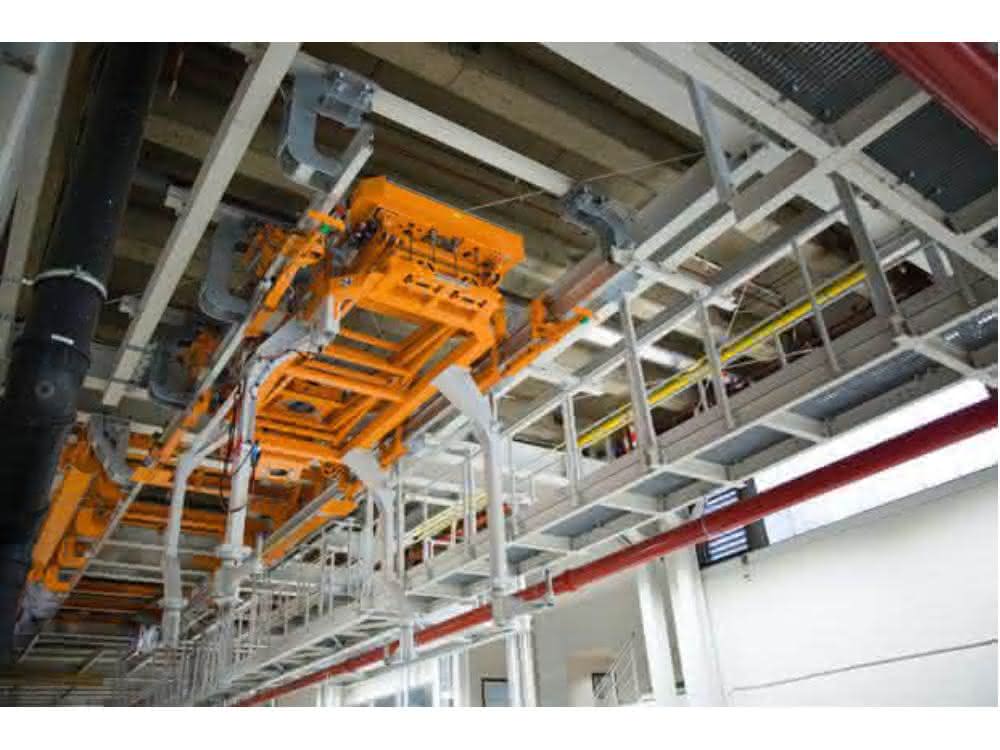 Double-track electric monorail system Double-track electric monorail system