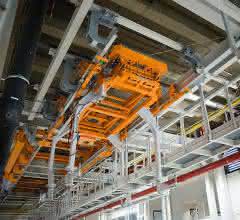 Double-track electric monorail system