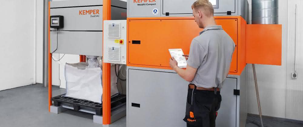 Kemper technician carrying out maintenance work