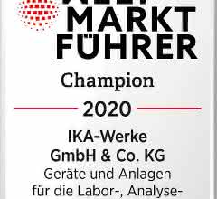 Labor-, Analysen- und Prozesstechnik: IKA erneut in Weltmarktführerindex aufgenommen Grafik zur Auszeichnung