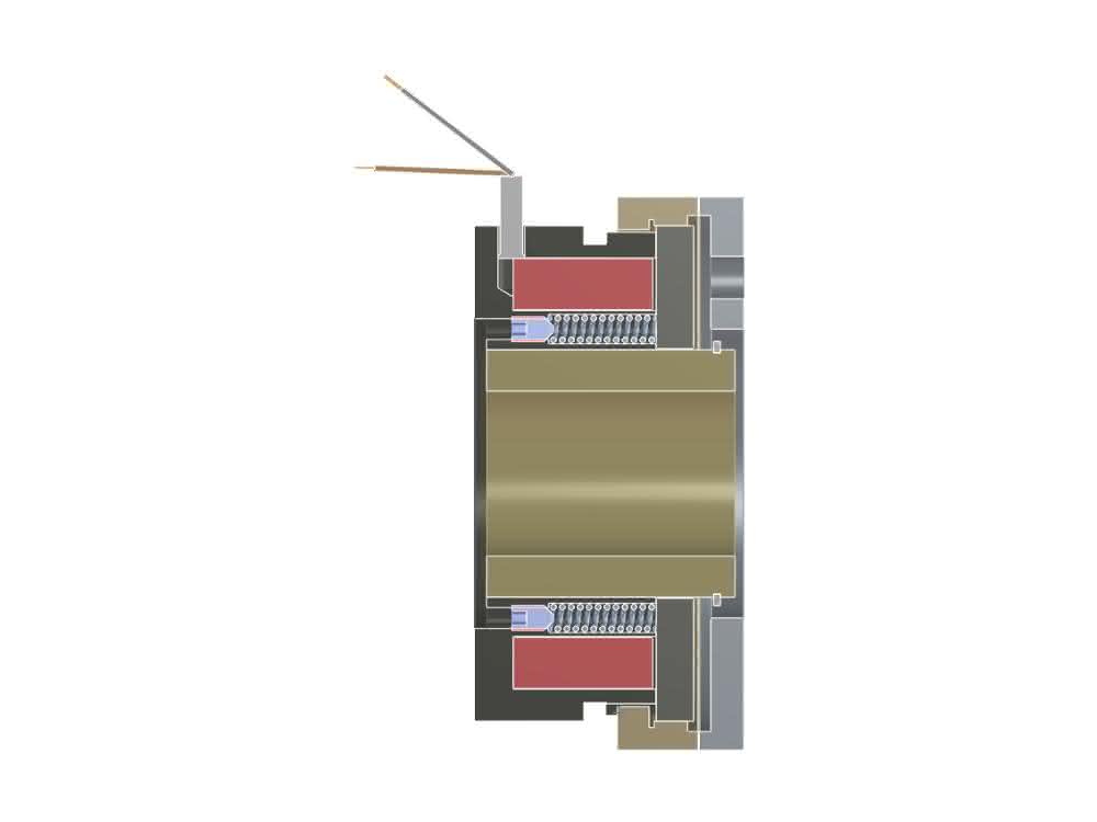 High power density and safety function: Safety with spring force