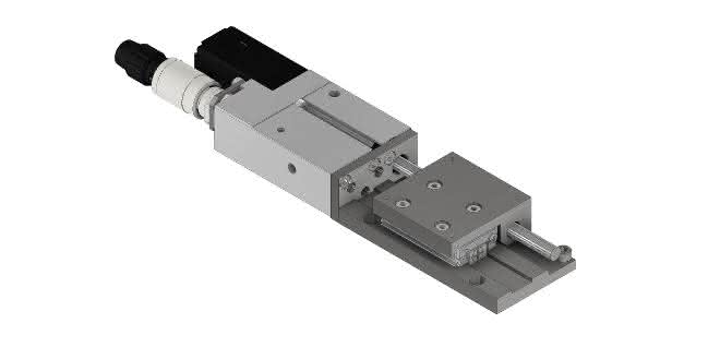 Miniature motorized slide guide