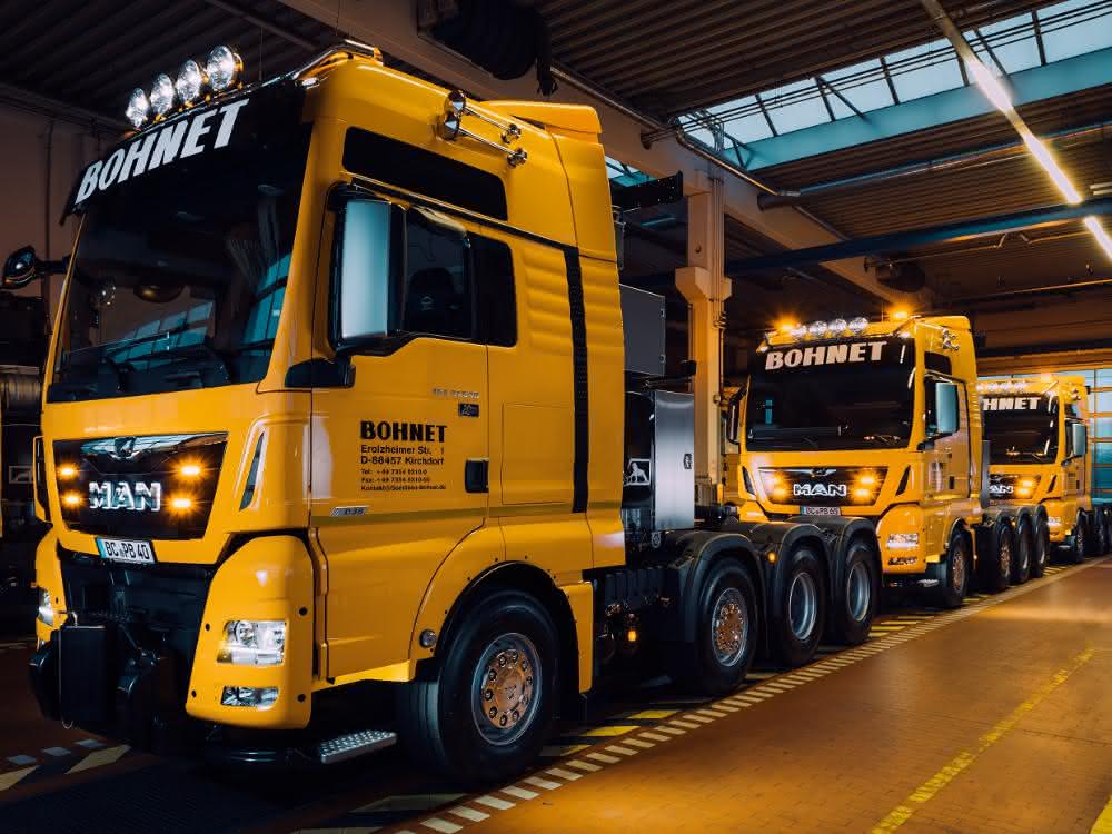 Heavy-duty truck: New MAN heavy-duty trucks for Bohnet