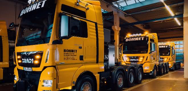 Schwerlast-Lkw: Neue MAN-Schwerlastboliden für Bohnet