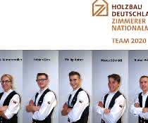 Zimmerer-Nationalmannschaft auf der DACH+HOLZ: Zimmerer trainieren für die Europameisterschaft 2020