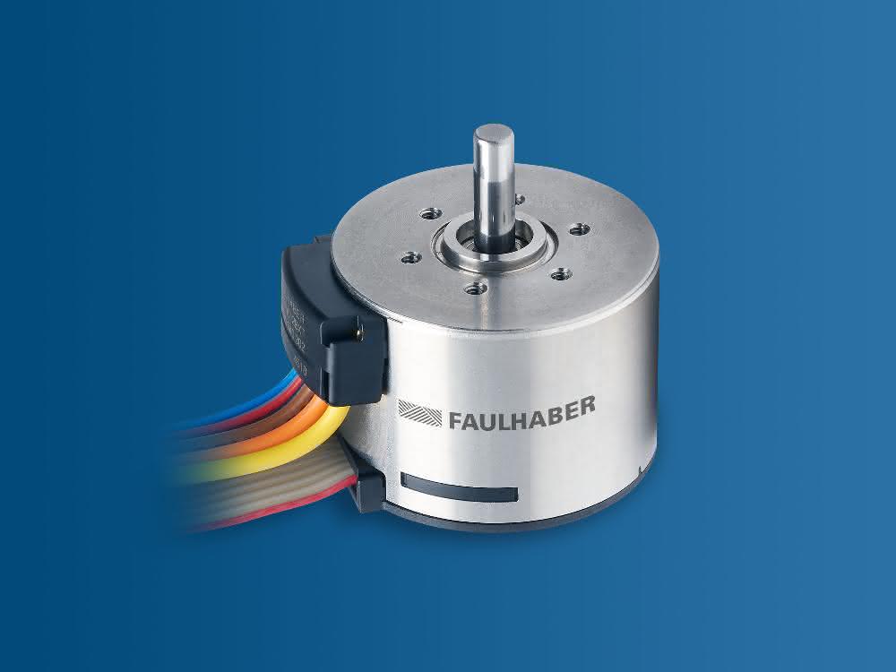 Integrated encoder for flat motors