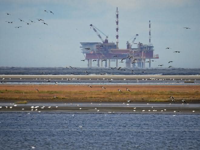 Wandel der Gesellschaft erforderlich: Informationsangebot zum Wissenschaftsjahr 2020 Bioökonomie Ölförderplattform im Meer