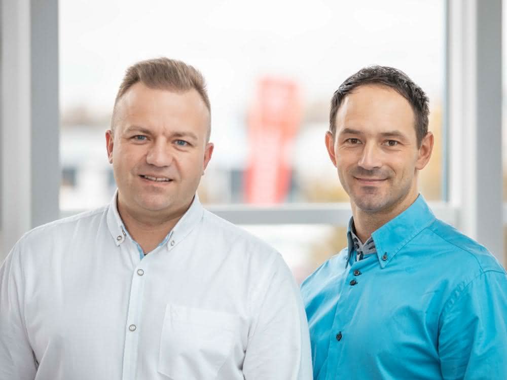 Area Sales Manager Arkadiusz Jeran and Łukasz Orłowski
