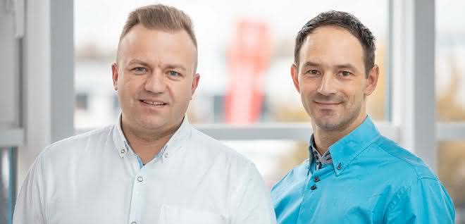 Area Sales Manager Arkadiusz Jeran and Łukasz Orłowski
