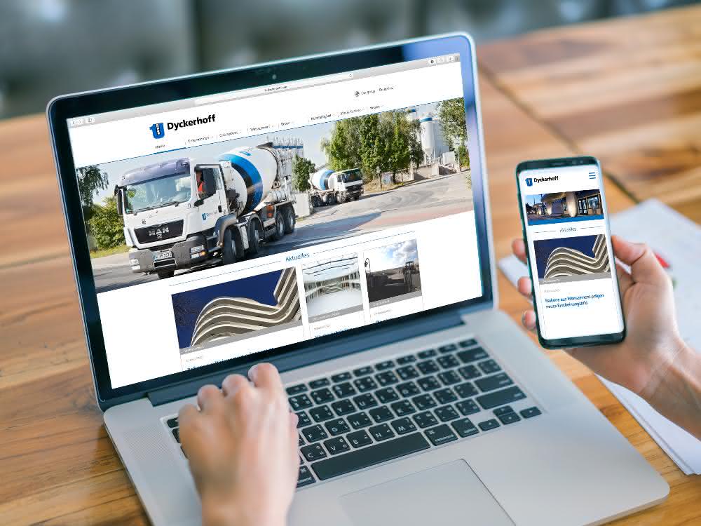 Website-Relaunch bei Baustoffhersteller: Dyckerhoff Homepage in neuem Design
