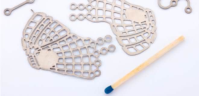 Implants made from titanium sheet