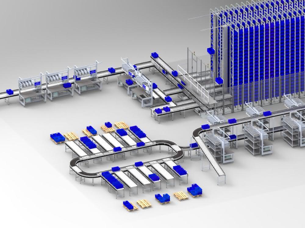 Automatische Kleinteilelager von LT Fördertechnik Automatische Kleinteilelager von LT Fördertechnik