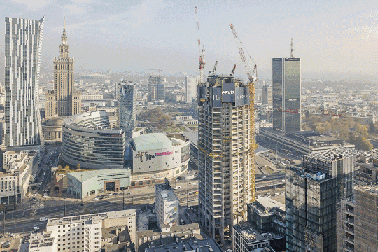 Schalungstechnik: Varso Tower: Höchstes Gebäude in Polen