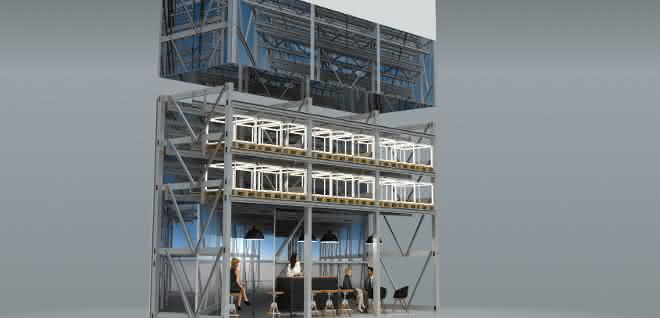 LogiMAT 2020: Luftig-hohe Hochregalsilos von Kocher