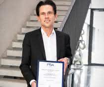 Certificate for Humbaur: Humbaur is a certified conversion partner of the PSA Group
