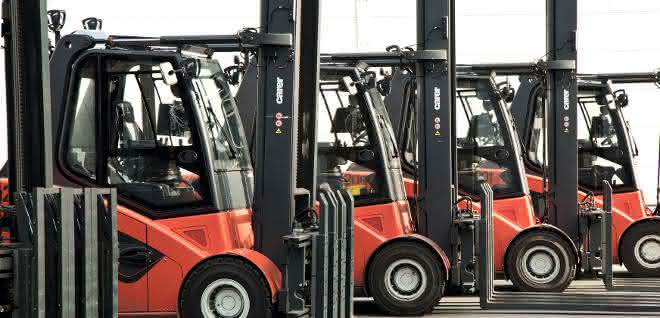 From materialfluss 1-2/2020: Forklift trucks: electric fleet for mineral springs