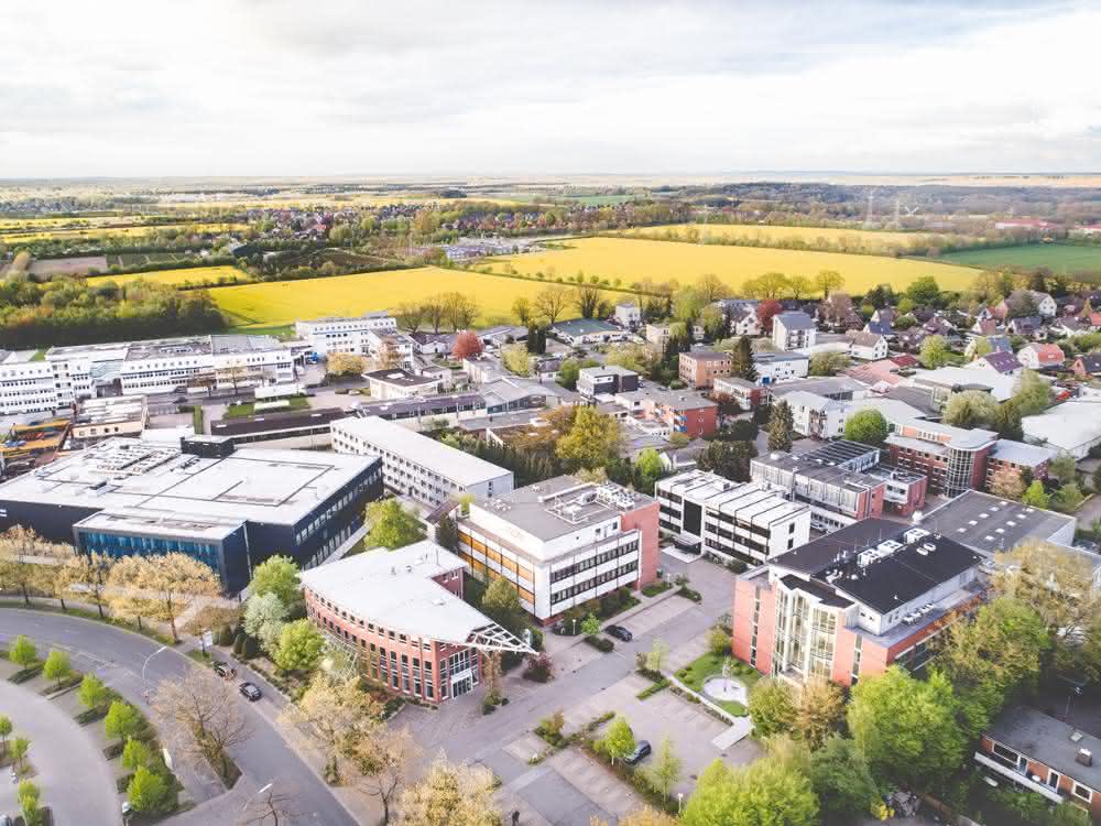 Standort von Allergopharma (Luftbild)