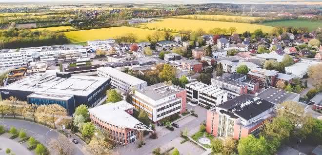 Standort von Allergopharma (Luftbild)