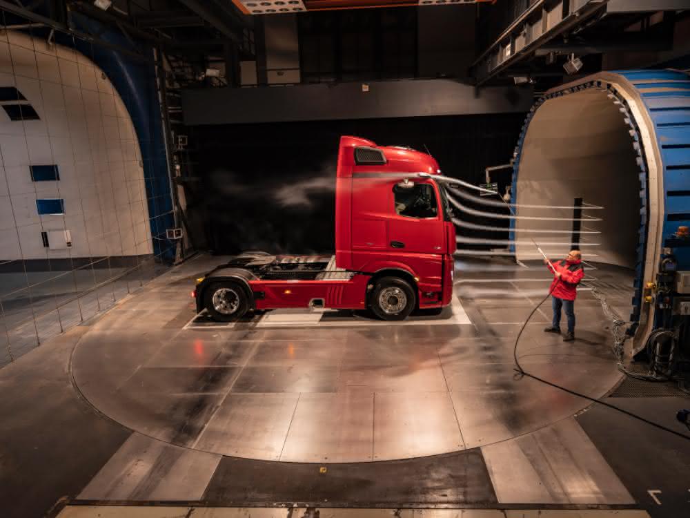 Der Actros setzt auf Aerodynamik