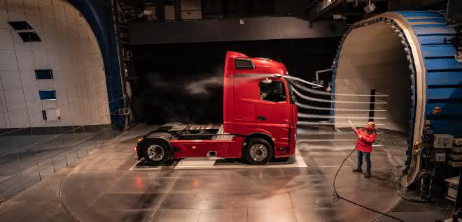 Der Actros setzt auf Aerodynamik