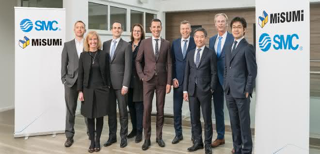 Misumi and SMC management teams Misumi and SMC management teams