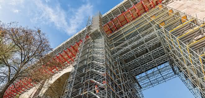Brückensanierung mit Baukastensystemen: Viadukt gut gerüstet