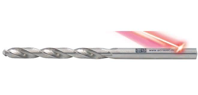 Laser marking of shank tool Laser marking of shank tool