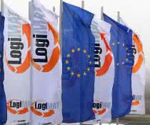 Banner vor der Logimat Banner Logimat