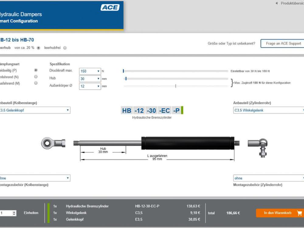 ACE online configurator