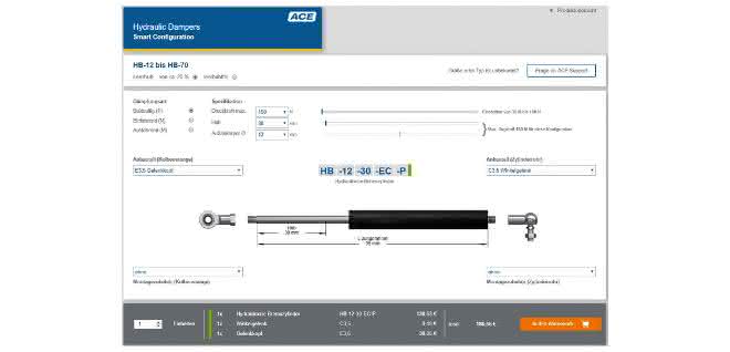 ACE online configurator