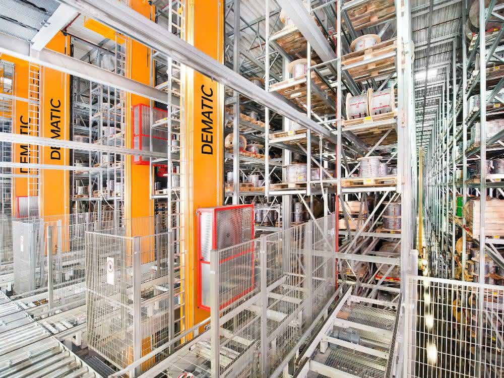 Automated pallet storage technology based on the modular principle