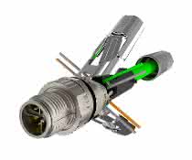 M12 cable connector: Plug connected correctly
