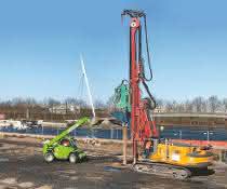 Baumaschinen-Miete: Teleskoplader aus dem HKL Mietpark unterstützt Tiefbauunternehmen