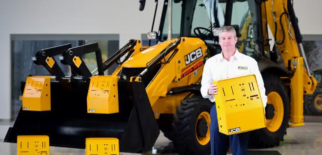 JCB plant Produktion von Gehäusen für Beatmungsgeräte