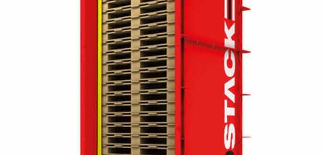 Pallet magazine for particularly high pallet turnover