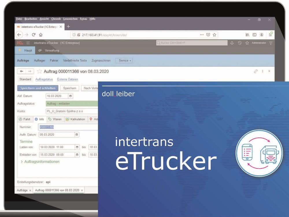 Doll + Leiber launches intertrans eTrucker and intertrans eWarehouse