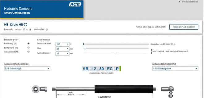 Configure brake cylinders online Configure brake cylinders online