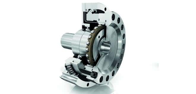 Angular contact needle roller bearing in precision gearbox