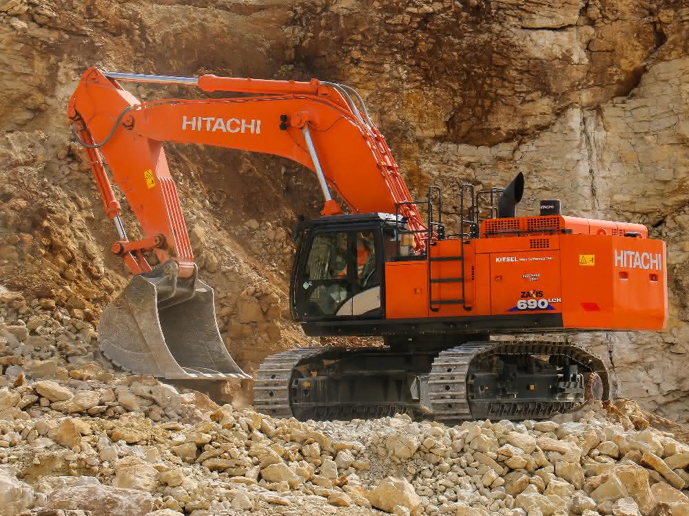 Zwei 70-Tonner im Steinbruch