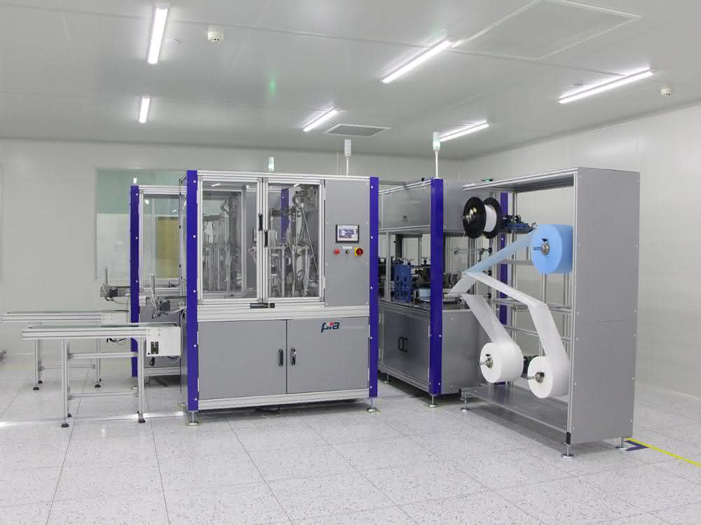 VDMA_Fertigungsanlage_Einwegmasken_Pia Covid-19: Robotik-Industrie hilft, die Coronakrise zu überstehen