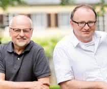 Die Gründer von „Phytoprove Pflanzenanalytik“: Thomas Berberich (li.) und Daniel Weber. Thomas Berberich und Daniel Weber