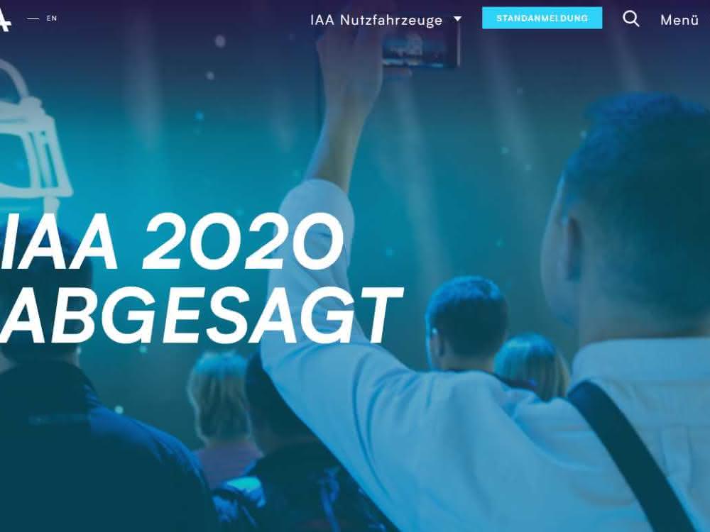 IAA Nutzfahrzeuge 2020 abgesagt