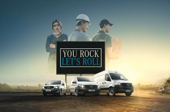 Mercedes-Benz Vans startet Kampagne „You rock, let’s roll!“ Mercedes-Benz Vans startet Kampagne „You rock, let’s roll!“