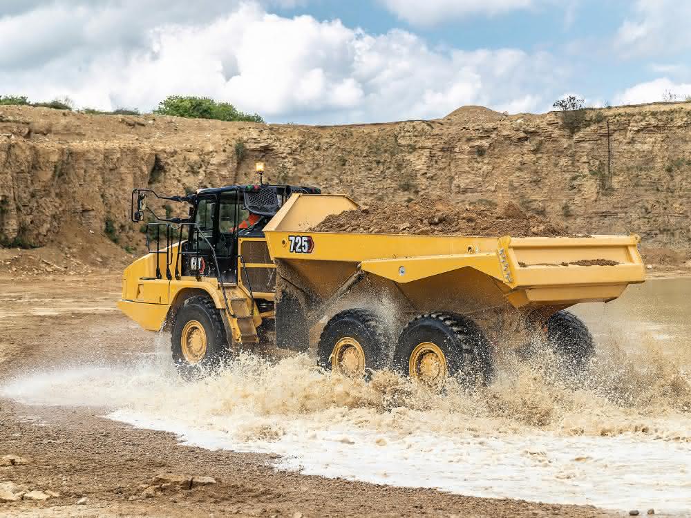 Knickgelenkter Dumper mit Assistenzsystem Knickgelenkter Dumper mit Assistenzsystem