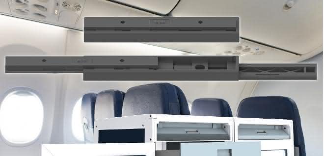 Polymer telescopic rails