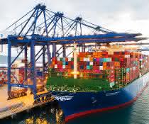 World's largest container ship on its way to Rotterdam