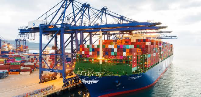 World's largest container ship on its way to Rotterdam